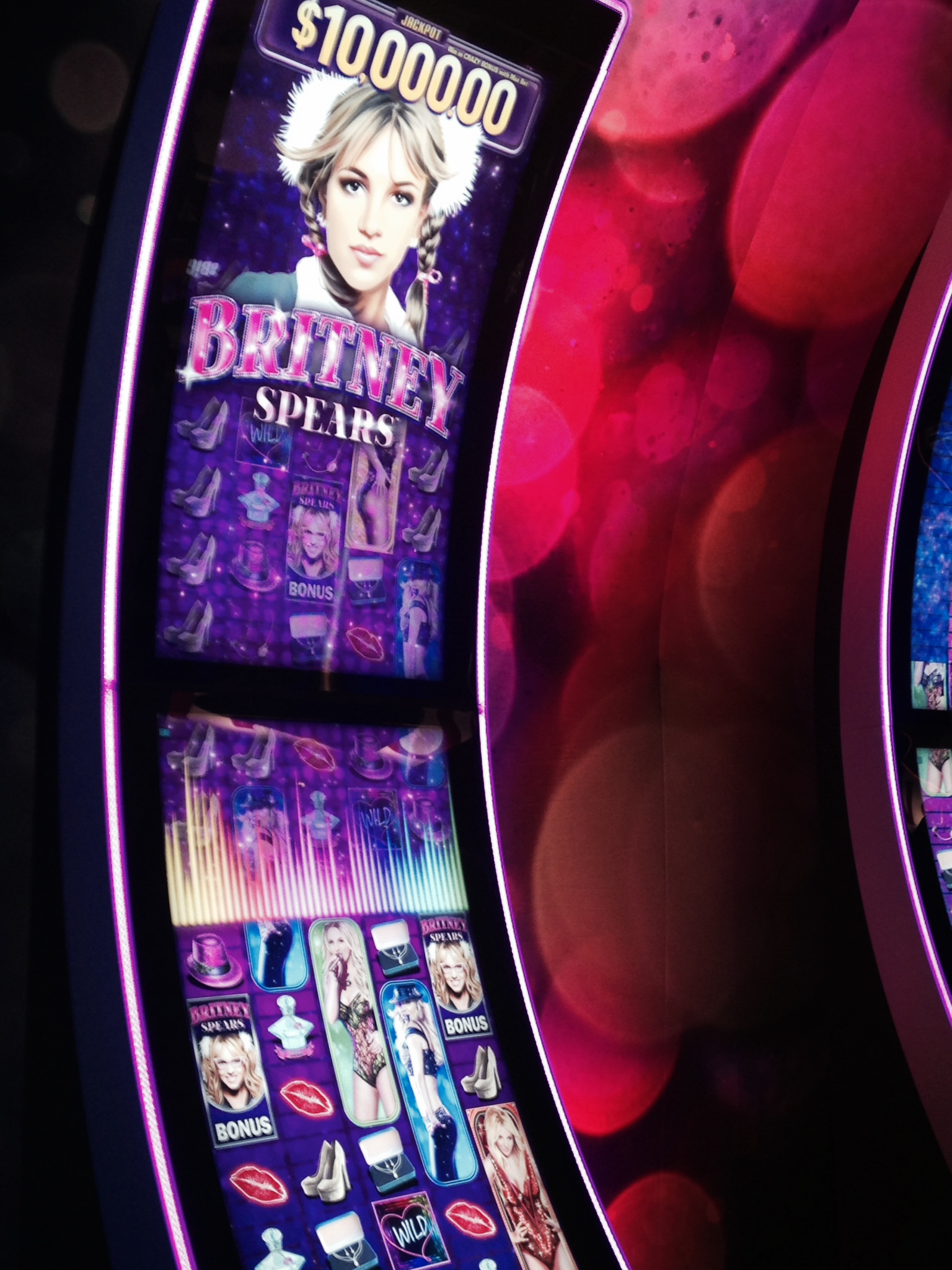 britney spears slot machine locations vegas