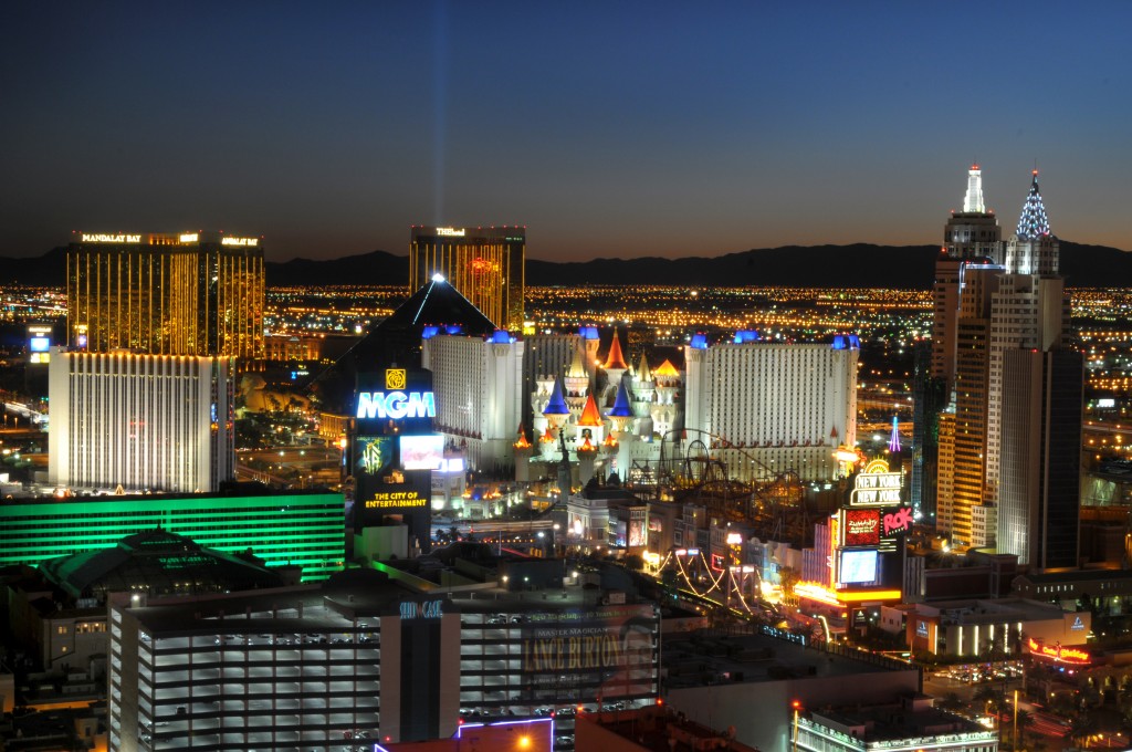 Las Vegas Strip at night 12/2/09.